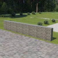 Gabion Wall with Covers Galvanised Steel 600x30x100 cm Kings Warehouse 