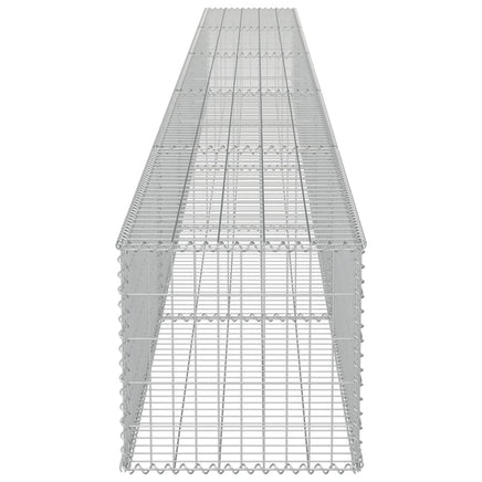 Gabion Wall with Covers Galvanised Steel 600x50x50 cm Kings Warehouse 
