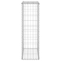 Gabion Wall with Covers Galvanised Steel 60x30x100 cm Garden Supplies Kings Warehouse 