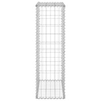 Gabion Wall with Covers Galvanised Steel 60x30x100 cm Garden Supplies Kings Warehouse 