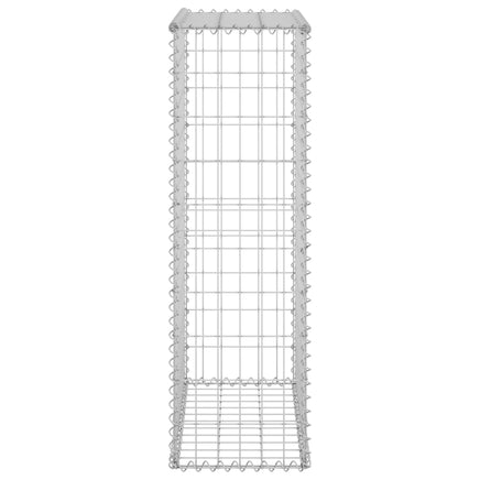 Gabion Wall with Covers Galvanised Steel 60x30x100 cm Garden Supplies Kings Warehouse 