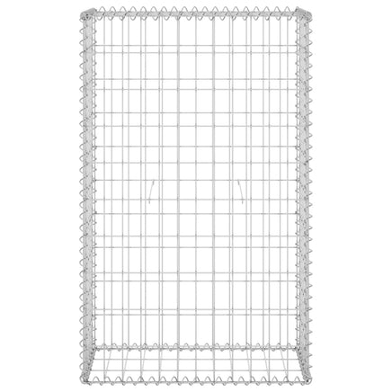 Gabion Wall with Covers Galvanised Steel 60x30x100 cm Garden Supplies Kings Warehouse 