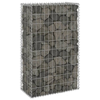 Gabion Wall with Covers Galvanised Steel 60x30x100 cm Garden Supplies Kings Warehouse 