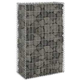 Gabion Wall with Covers Galvanised Steel 60x30x100 cm Garden Supplies Kings Warehouse 