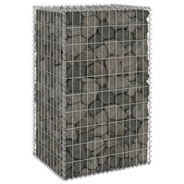 Gabion Wall with Covers Galvanised Steel 60x50x100 cm Garden Supplies Kings Warehouse