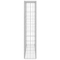 Gabion Wall with Covers Galvanised Steel 80x20x100 cm Garden Supplies Kings Warehouse 