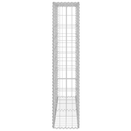 Gabion Wall with Covers Galvanised Steel 80x20x100 cm Garden Supplies Kings Warehouse 