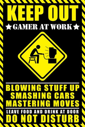 Gamer At Work Poster Kings Warehouse 