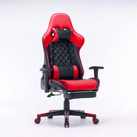Gaming Chair Ergonomic Racing chair 165° Reclining Gaming Seat 3D Armrest Footrest Black Kings Warehouse 