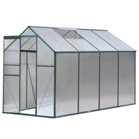 Garden Aluminum Greenhouse Green House Garden Shed Polycarbonate 2.52x1.9M Green Houses Kings Warehouse 