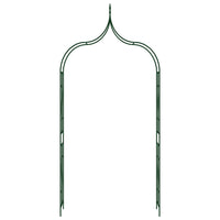 Garden Arch Dark Green 120x38x258 cm Iron Garden Supplies Kings Warehouse 
