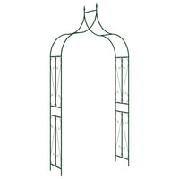 Garden Arch Dark Green 120x38x258 cm Iron Garden Supplies Kings Warehouse 