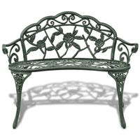 Garden Bench 100 cm Cast Aluminium Green Kings Warehouse 