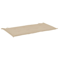 Garden Bench Cushion Beige 120x50x4 cm Kings Warehouse 