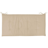 Garden Bench Cushion Beige 120x50x4 cm Kings Warehouse 