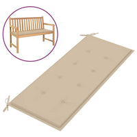 Garden Bench Cushion Beige 120x50x4 cm