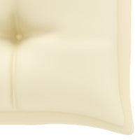 Garden Bench Cushion Cream White 100x50x7 cm Fabric Kings Warehouse 