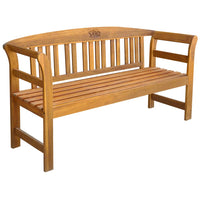 Garden Bench with Cushion 157 cm Solid Acacia Wood Kings Warehouse 