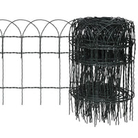 Garden Border Fence Powder-coated Iron 10 x 0.4 m Garden Kings Warehouse 