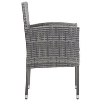 Garden Chairs 4 pcs Poly Rattan Anthracite Kings Warehouse 