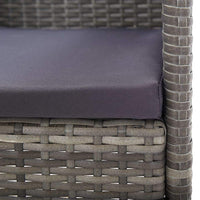 Garden Chairs 4 pcs Poly Rattan Anthracite Kings Warehouse 