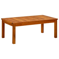 Garden Coffee Table 90x50x36 cm Solid Acacia Wood Kings Warehouse 