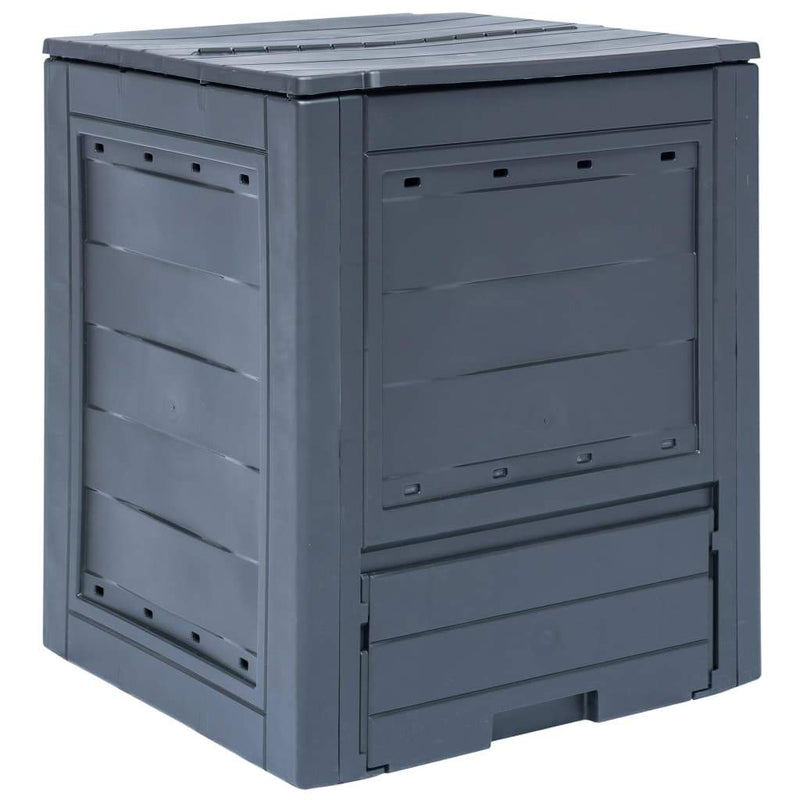 Garden Composter Grey 60x60x73 cm 260 L Kings Warehouse Australia