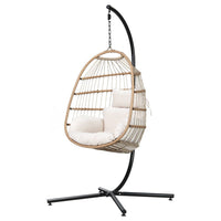 Garden Egg Swing Chair Hammock With Stand Outdoor Furniture Hanging Wicker Seat