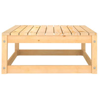 Garden Footstool with Cushion Solid Pinewood Outdoor Furniture Kings Warehouse 