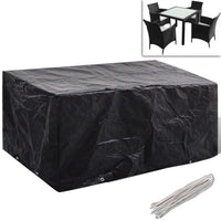 Garden Furniture Cover 4 Person Poly Rattan Set 8 Eyelets 180 x 140cm Kings Warehouse 