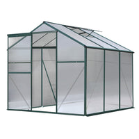 Garden Greenhouse Aluminum Green House Garden Shed Polycarbonate 1.9x1.9M Green Houses Kings Warehouse 