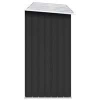 Garden Log Storage Shed Galvanised Steel 330x84x152 cm Anthracite Kings Warehouse 