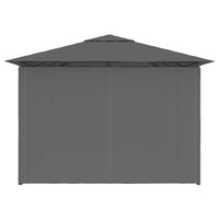 Garden Marquee with Curtains 4x3 m Anthracite Kings Warehouse 