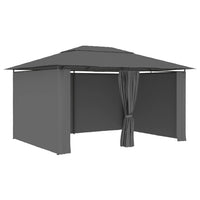 Garden Marquee with Curtains 4x3 m Anthracite Kings Warehouse 