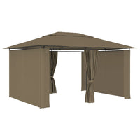 Garden Marquee with Curtains 4x3 m Taupe 180 g/m² Kings Warehouse 