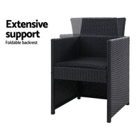 Garden Outdoor Chairs Dining Patio Furniture Lounge Setting Wicker Garden Kings Warehouse 
