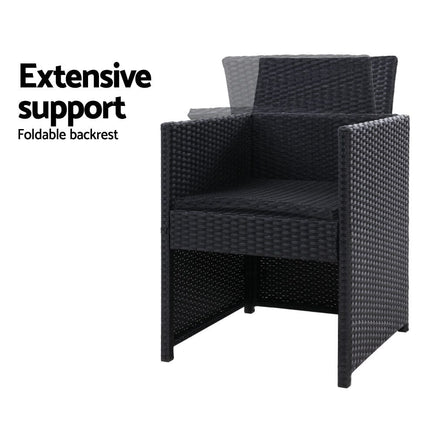 Garden Outdoor Chairs Dining Patio Furniture Lounge Setting Wicker Garden Kings Warehouse 