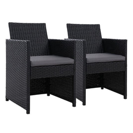Garden Outdoor Chairs Dining Patio Furniture Lounge Setting Wicker Garden Kings Warehouse 