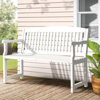 Garden Outdoor Garden Bench Seat Wooden Chair Patio Furniture Timber Lounge Kings Warehouse 