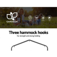 Garden Outdoor Hammock Chair with Stand Swing Hanging Hammock with Pillow Grey Kings Warehouse 