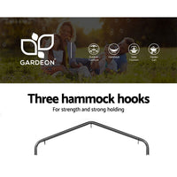 Garden Outdoor Hammock Chair with Stand Tassel Hanging Rope Hammocks Grey Kings Warehouse 