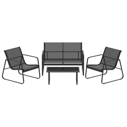 Garden Outdoor Lounge Setting Garden Patio Furniture Textilene Sofa Table Chair garden supplies Kings Warehouse 