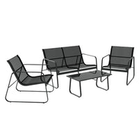 Garden Outdoor Lounge Setting Garden Patio Furniture Textilene Sofa Table Chair