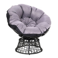 Garden Outdoor Papasan Chairs Lounge Setting Patio Furniture Wicker Black Kings Warehouse 