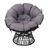 Garden Outdoor Papasan Chairs Lounge Setting Patio Furniture Wicker Black Kings Warehouse 
