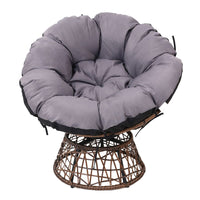 Garden Outdoor Papasan Chairs Lounge Setting Patio Furniture Wicker Brown Kings Warehouse 