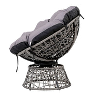 Garden Outdoor Papasan Chairs Lounge Setting Patio Furniture Wicker Grey Kings Warehouse 