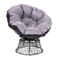 Garden Outdoor Papasan Chairs Lounge Setting Patio Furniture Wicker Grey Kings Warehouse 