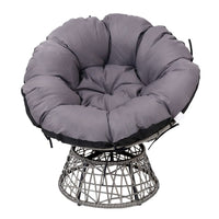 Garden Outdoor Papasan Chairs Lounge Setting Patio Furniture Wicker Grey Kings Warehouse 