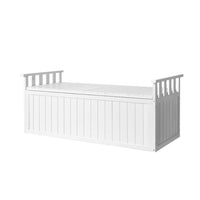 Garden Outdoor Storage Box Wooden Garden Bench 129cm Chest Tool Toy Sheds XL Kings Warehouse 